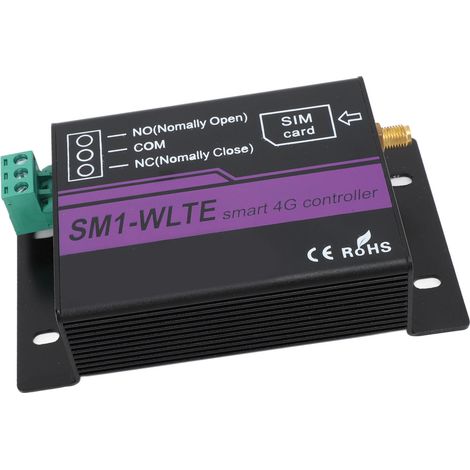 Application Web de contrôle d'alarme 4G par SMS : alarme de température et d'humidité, rappel par SMS et appel téléphonique, ouvre-portail 4G pour ascenseurs et garages, prise UE 100-240 V. (1/5)