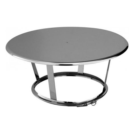 Poujoulat – Chapeau pare-pluie inox Ø180 – Conduit circulaire double peau 316L – Pour tubage cheminées gaz, fioul, bois – 45180078