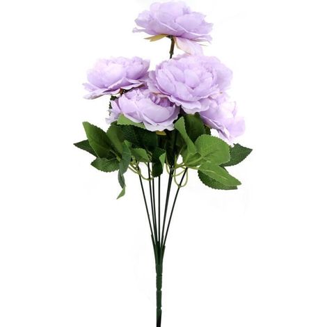 Bouquet artificiale di 7 peonie di erica, 36 cm - Decorazione di alta qualità (1/3)