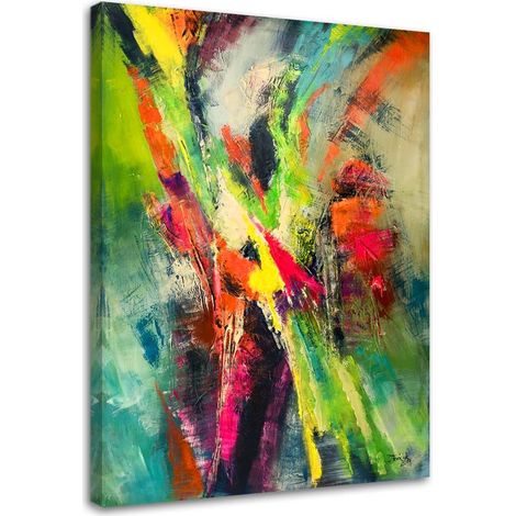 Quadro su tela, Dipinti astratti colorati - 70x100 (1/5)