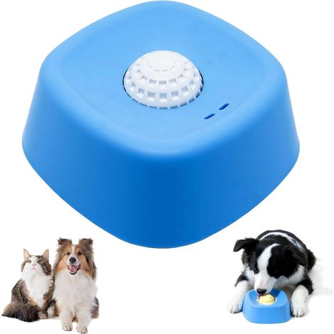Beruhigender Lecknapf, Lecknapf für langsam fressende Hunde, Lecknapf für Hunde, Leckkugel für Hunde und Katzen, blauer Leckball für Hunde, für Nassfutter für Welpen und Katzen (1/5)