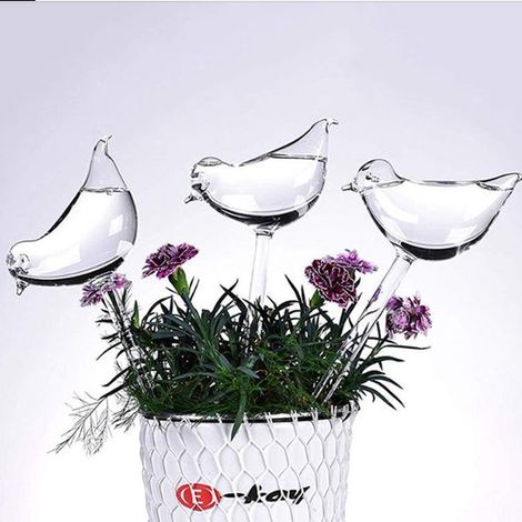 Goutteur d'eau pour plantes - Forme d'oiseau - 200 ml - Distributeur d'eau automatique - Système d'arrosage pour plantes et fleurs - Jardin - Plastique - Arrosage des plantes (1/5)