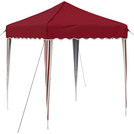 Carpa Plegable para Fiestas 195 x 195 x 245 cm Burdeos vidaXL
