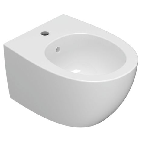 Bidet céramique mural 48x37 cm Globo 4All MDS10BI  Blanc - Céramique