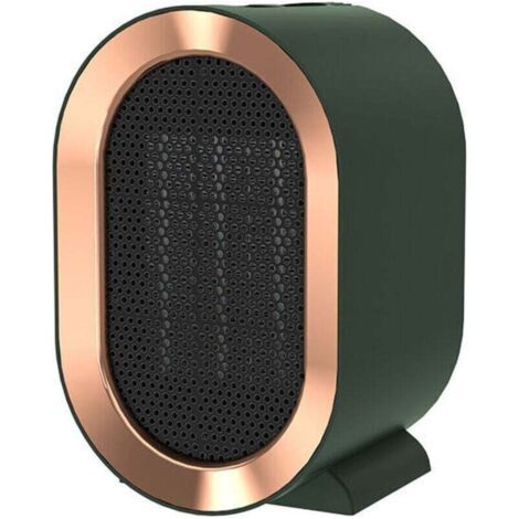 1200W Petit radiateur soufflant mobile en céramique Economie , XU,d'énergieRafraîchisseur pour salle de bain et bureauChauffage portable avec filtre à air - Vert -
