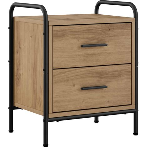 Bedside Cabinet Artisan Oak 40 x 30 x 50 cm Engineered Wood vidaXL (1/5)