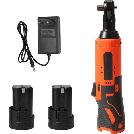 Elektrischer Schlagschrauber, 200 Nm Drehmoment, 90°-Winkel, 60 Nm, 18 V, 2 Akkus (1/2)