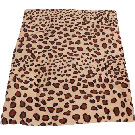 Coussin chauffant lavable, pliable, 3 températures réglables, chargement USB, motif léopard, pour chat et chien. (1/5)