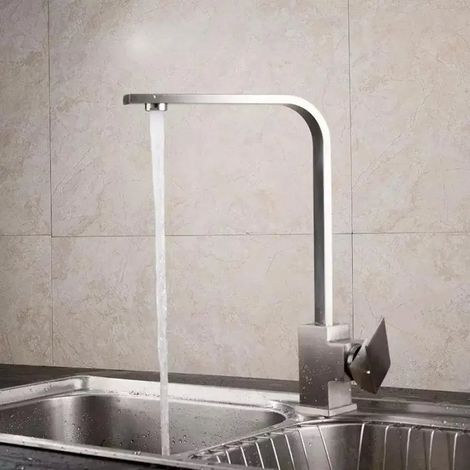 Robinet de Cuisine 25X36X4 Inox Argenté Satine CF006 (1/2)