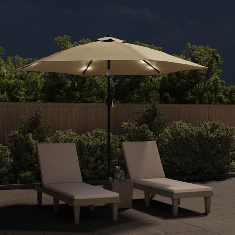 Maison Exclusive - Ombrellone da Esterni con LED e Palo in Acciaio 300cm Talpa (1/5)
