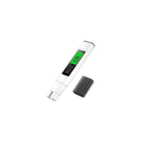 Analizador digital de TDS de alta precisión para la calidad del agua potable con kit de medición integrado.