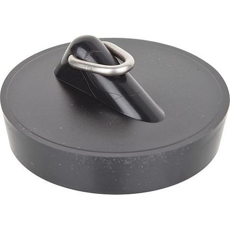 bouchon avec gache triangulaire diam. superieur 45,5mm soupape d'evier et baignoire-noire