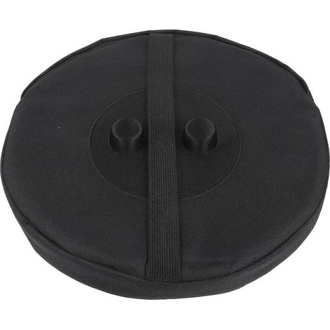 Coussin pour tabouret de camping, coussin pour tabouret pliant, coussin pour tabouret d'extérieur pliable-24.50X24.50X5.00CM-Black (1/3)