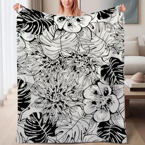 Couverture de lit en polaire, douce et chaude en microfibre pour le printemps, décoration intérieure, cadeau parfait pour femmes et hommes, 6080 pouces (1/4)