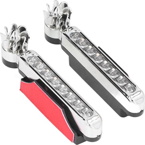 Lot de 2 feux de jour à énergie éolienne, 8 LED, étanches, pour l'extérieur de véhicules (1/5)