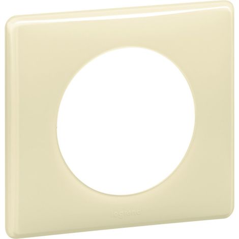 Legrand – Plaque Céliane 1 poste – Finition laqué ivoire – Matériau thermoplastique – Montage à clipser – Indice de protection IP20 (1/3)