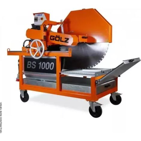 Dreiphasige elektrische Maurersäge BS1000 400V 7.5W 50 HZ + 1 Sägeblatt BS30 1000MM - GOLZ - 2829002020