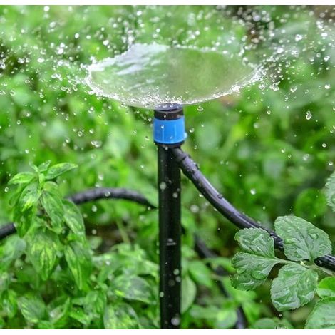 Goteros ajustables, 13 cm, Para manguera de 4 mm de diámetro interior, 30 piezas, Conector rápido para riego de jardín, Jardín e invernadero (1/5)