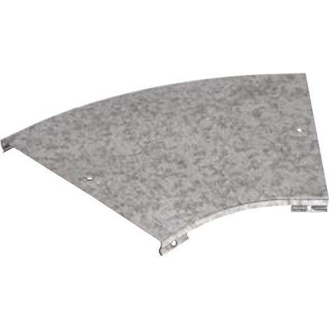 Copertura per curva piana a 45 gradi 400x15mm in acciaio Sati 1050007