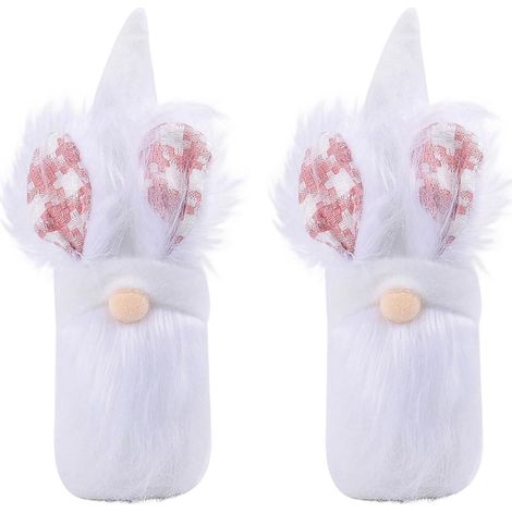Lapins de Pâques Gnomes en Peluche Tomte scandinave Décorations en Peluche Gnomes en Peluche Ornement de Table de Maison Décorations en Peluche Tomte suédoise Poupées de Vacances (1/5)