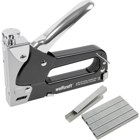 [NEUWERTIG] B-Ware Wolfcraft Tacker-Set tacocraft 7 Handtacker Klammerntyp Schlagwerkzeug Werkzeug (1/2)