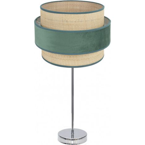 Lampada da tavolo Alto Reyes 1xe27 Cromo/verde naturale 64x30x30 cm
