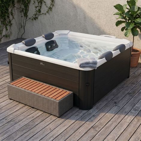 Gradino per spa MSpa grigio effetto rattan (1/3)