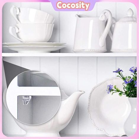 Cocosity Cheville de support d'étagère Kit De 100 Supports D'étagère Transparents De 3 Mm En luminaire pack Comme le montrent (1/5)