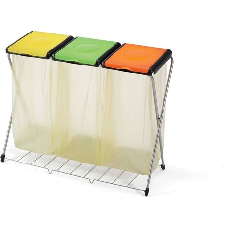 PATTUMIERA GIMI TRIO C/GRIGLIA E TRE COPERCHI- GIMI- 1,0 pz