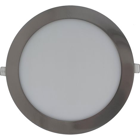 18W Panel LED empotrable - Redondo 4000K Cromo Ø225 (1/4)