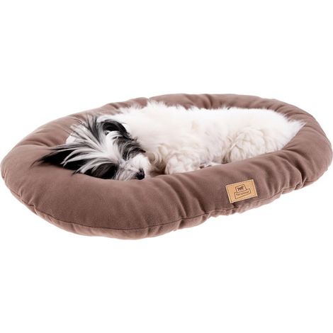 Panier Chat, Coussin pour Chiens de trés Petite Taille, Tapis pour Chiot et Chaton, Lavable, en Micropolaire avec Rembourrage Doux, 43 x 30 cm. Taupe (1/3)