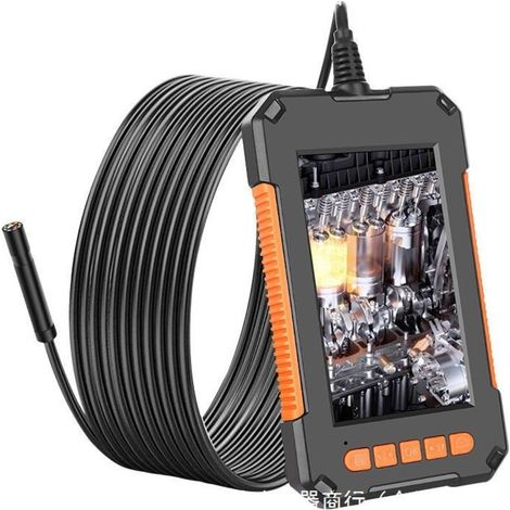 HD 1080p Industrial Digital Endoscope, Waterproof Industrial Endoscope with 4.3 Inch LCD Screen, 2600mAh Battery, Snake Camera, 5m IP67 Waterproof with 8 LEDs (1/4)