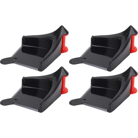 Lot de 4 Guides de Tuyau Voiture, Guides de Tuyau en Plastique pour Lavage de Voiture, Rouleau de Tuyau de Pneu empêchant Le Blocage et l'accrochage sous Les pneus pour Camion (1/5)