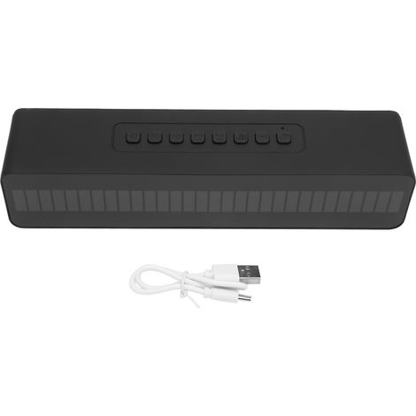 Enceinte LED portable multifonctionnelle M8 Creative, sans fil Bluetooth, mode TWS, Bluetooth 5.0, batterie haute capacité, radio, caisson de basses, noire. (1/5)