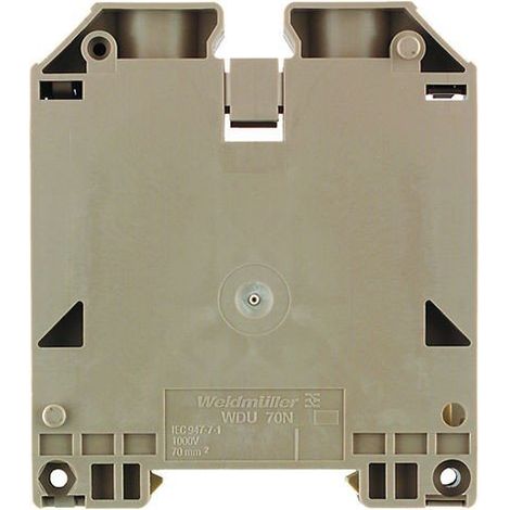 Borna Carril Din 70mm Beige Conexi贸n Brida-Tornillo