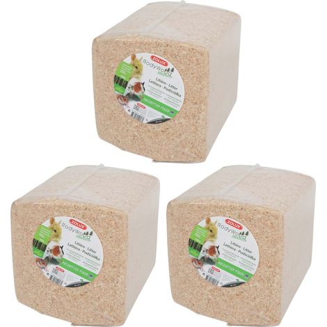 Zolux – Litière naturelle 100% végétale en copeaux de pin – Lot de 3 – Économique et absorbante – Fabriqué en France