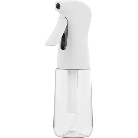 Rociador de agua blanca de 200 ml - Botella rociadora reutilizable sin BPA para cabello, plantas y limpieza - Diseño ergonómico y a prueba de fugas