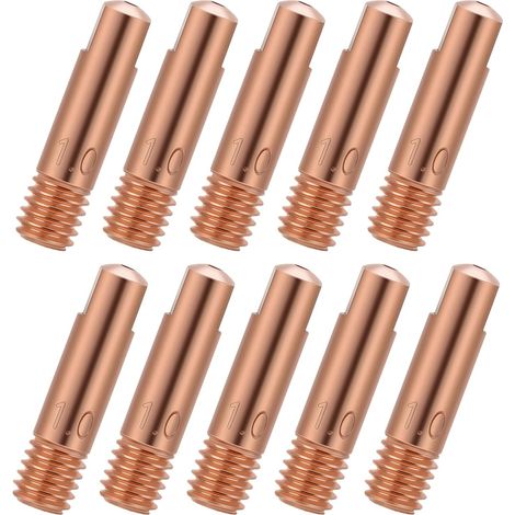 10 Pièces Buses de Soudage MIG 1mm en Cuivre Compatible avec MB15AK (1/5)