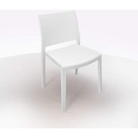 SEDIA MOD. SUMMER IN POLIPROPILENE BIANCA (1/4)