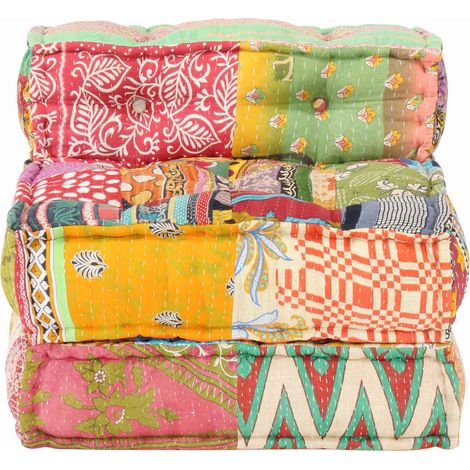 Maison Exclusive - Modulární pouf patchwork textil (1/5)