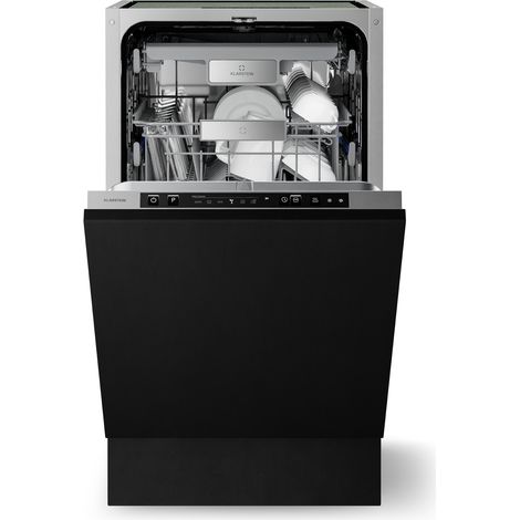 Klarstein Velaire Spülmaschine 45cm - Vollintegriert, 10 Plätze, 6 Programme, Leise 42 dB, B Energieklasse, AquaStop, Einbauspülmaschine, Geschirrspüler