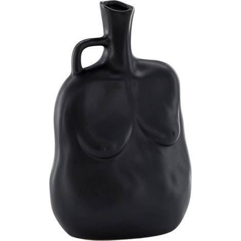 Vase Buste en Céramique "Conta" 25cm Noir (1/5)