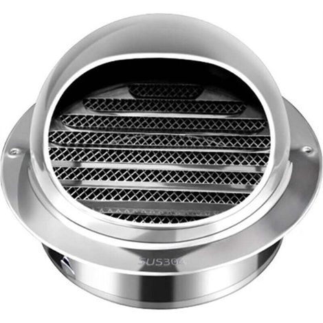 Hotte de ventilation en acier inoxydable 304, grille d'aération bombée, hotte aspirante respirante