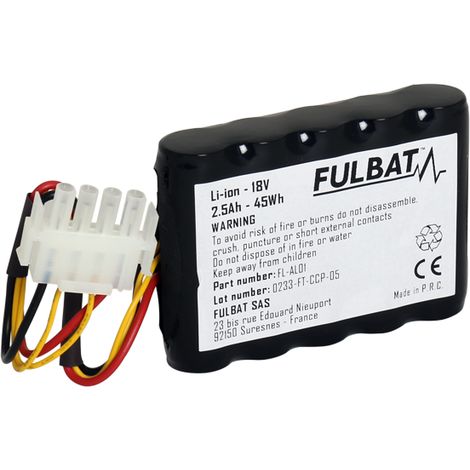 Batterie FL-AL01 Li-ion Fulbat 18V, 2.5 Ah, 45 Wh (1/3)