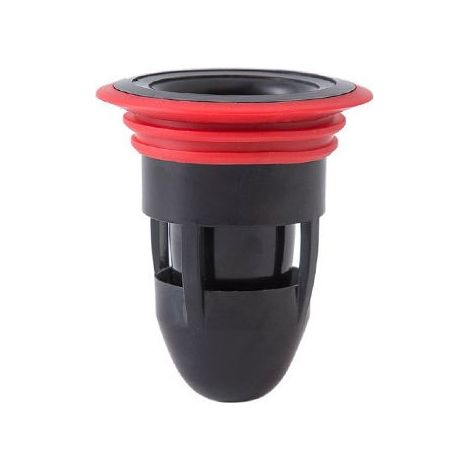 Desagüe de piso para cocina, baño, ducha, centro de reflujo, tapón de olores (negro) (1/5)