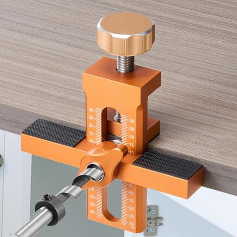 CCYKXA Cabinet Positioning Aid - Installation Positioner Tool, Door Mounting Locator, Hardware Drilling Jig, Multipurpose Mounting Guide For Kitchen Cabinets, Furniture (1/5)