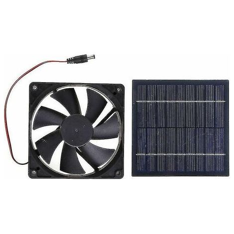 20-W-Solar-Abluftventilator, Mini-Luftabsaugungsventilator mit Solarpanel (1/4)