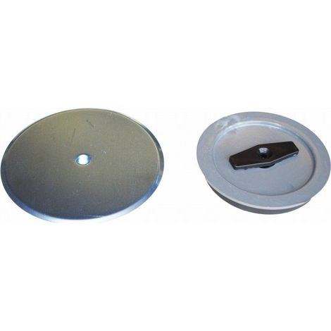 FPLUS tapa bote sifonico inox , Tapa expansión para bote PVC con embellecedor                   inoxidable 145 Ø mm
(mod. C-140 y C-140-B)