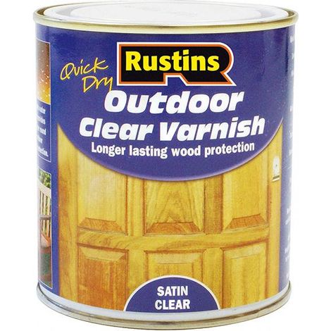 Rustins Exterior Varnish Satin 2.5 Litre Water-Based Quick-Dry