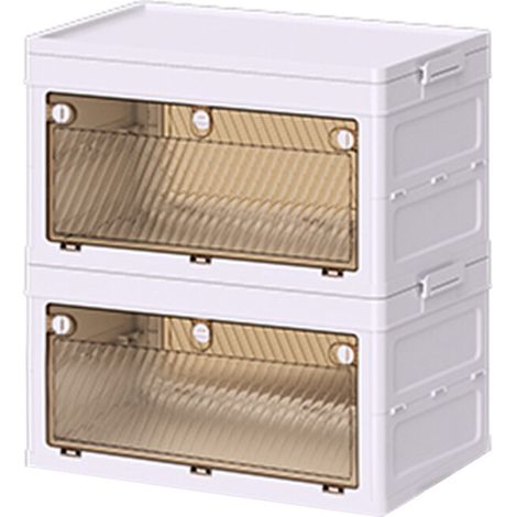 Organizador de ropa plegable para armario, con doble L